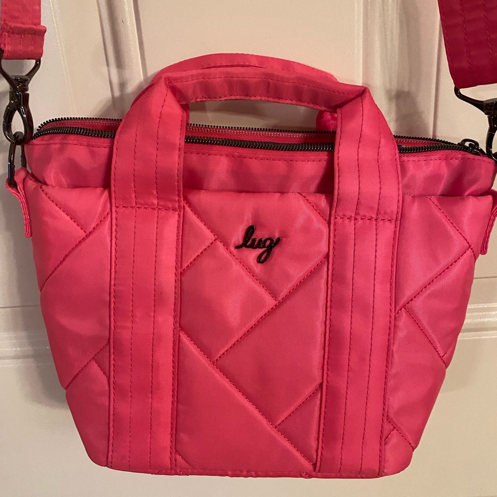 Lug Dory Mini quilted bag hot pink